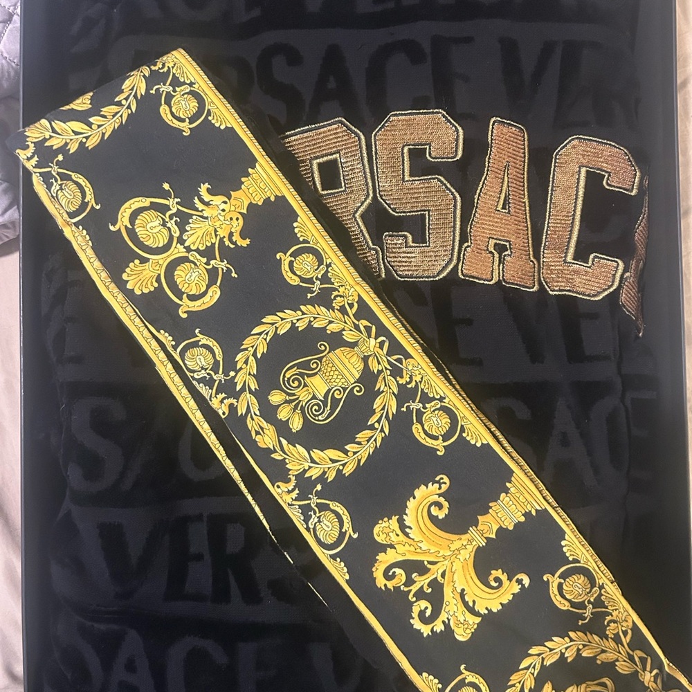 Versace Black and Gold Robe